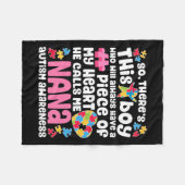 あの男の子が私をナナ自閉症意識と呼んでる フリースブランケット (正面(横))