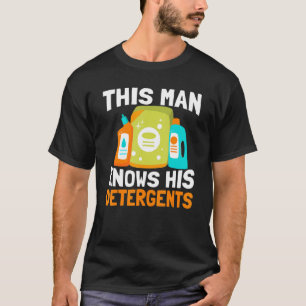 あの男は洗剤の学校習慣を知っている Tシャツ