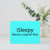 あの眠い不眠症の昼寝おもしろいは眠い ポストカード (スタンド正面)
