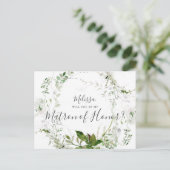 あの緑の葉は私の母の誉れだろうか インビテーションポストカード (スタンド正面)