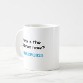 あの老人は誰だ？カマラハリス2024おもしろい コーヒーマグカップ (正面左)