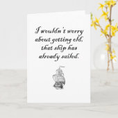 あの船は誕生日カおもしろいードを出した カード (黄色い花)