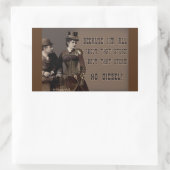 あの蒸気シール 長方形シール (バッグ)