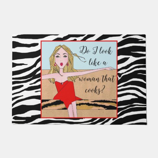 「あの調理師は私が女に見えるかい？」 ドアマット (正面)