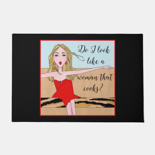 「あの調理師は私が女に見えるかい？」 doormat ドアマット (正面)