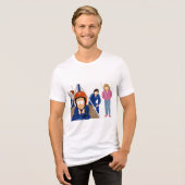 "あの車のカーフォンは私たちのものですか?" トライブレンドTシャツ (正面全面)