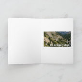 あの道を下りるのはやめよう、滑りやすい斜面だ カード (内部)