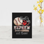 あの野球が好きな甥っ子 外 野球が好きな叔母 母の日 カード (黄色い花)