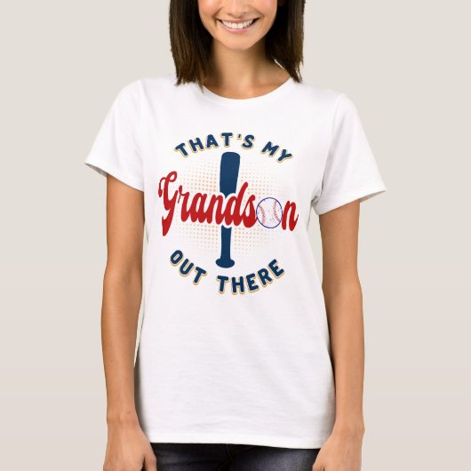 あの野球のおばあちゃんが孫だ Tシャツ (正面)