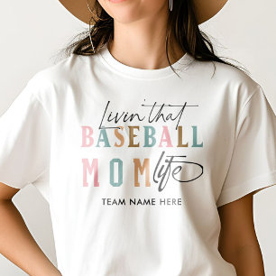 あの野球の母ライフチーム名の生き方 Tシャツ