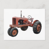 あの錆びた古いトラクターを愛する ポストカード (正面)