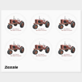 あの錆びた古いトラクターを愛する ラウンドシール (シート)