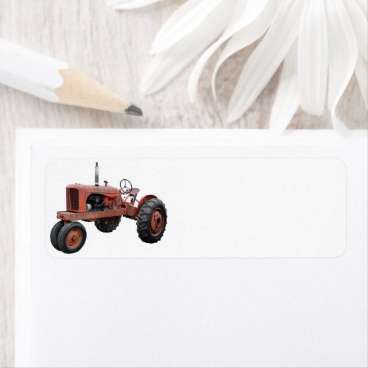 あの錆びた古いトラクターを愛する ラベル (インサイチュ)