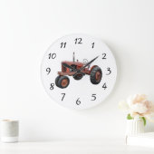 あの錆びた古いトラクターを愛する ラージ壁時計 (ホーム)