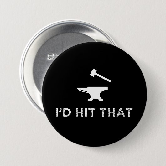 あの鍛冶金敷おもしろい当だ 缶バッジ (正面&裏面)