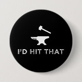 あの鍛冶金敷おもしろい当だ 缶バッジ (正面)