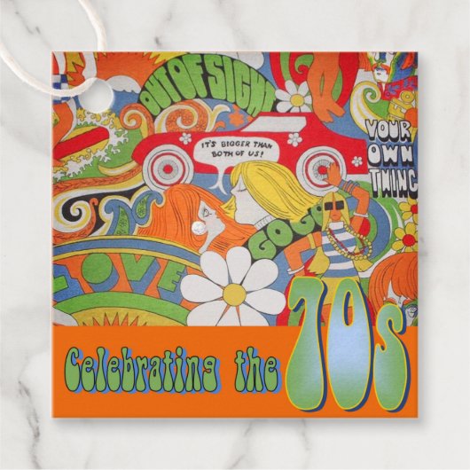 あの70年代のメッセージカード フェイバータグ (正面)