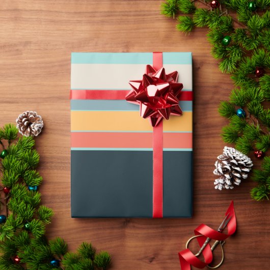 あの70年代のレトロヴィンテージVibes ラッピングペーパー (クリスマスギフト)