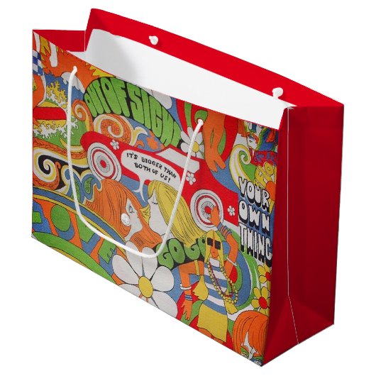 あの70年代の抱き枕 ラージペーパーバッグ (正面アングル)