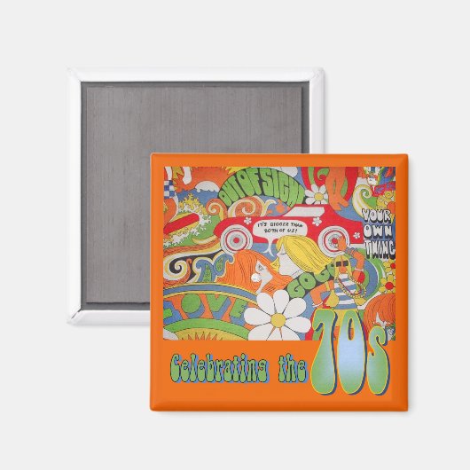 あの70年代の磁石 マグネット (正面/裏面)