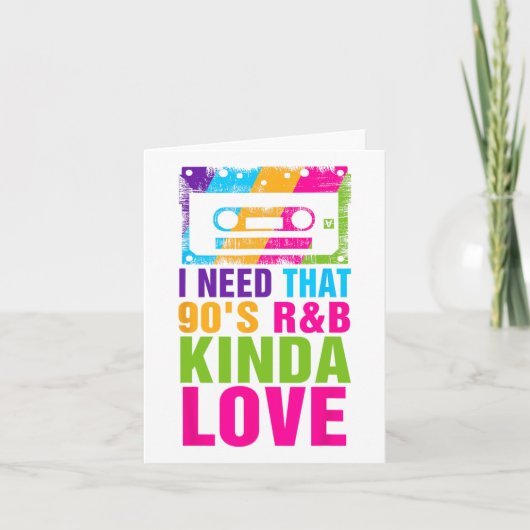 あの90年代R&amp;Bみたいな恋愛がしたい 90年代みたいな女の子 カード (正面)