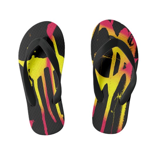 あばら及びスプリル並びに細菌 キッズビーチサンダル (フットベッド)