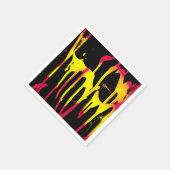 あばら及びスプリル並びに細菌 スタンダードカクテルナプキン (角)