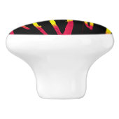 あばら及びスプリル並びに細菌 セラミックノブ (側面)