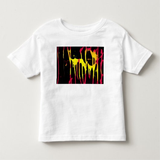 あばら及びスプリル並びに細菌 トドラーTシャツ (正面)