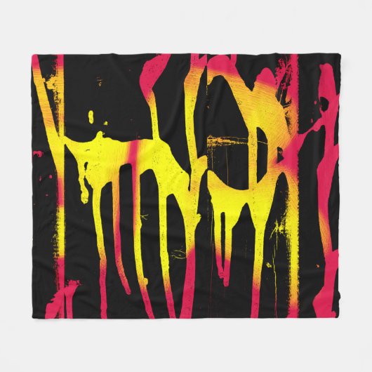 あばら及びスプリル並びに細菌 フリースブランケット (正面(横))