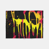 あばら及びスプリル並びに細菌 フリースブランケット (正面(横))