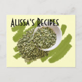 あばら干しグリーンピー写真カスタム ポストカード (正面)