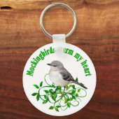 あばら鳥がハート キーホルダー (正面)
