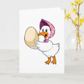 あひるの卵 カード (黄色い花)