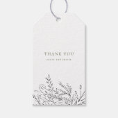あふれる花束の感謝 ギフトタグ (正面)