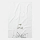 あふれる花束 ウェディング キッチンタオル (縦)