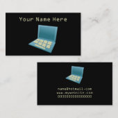 あぶなっかしいラップトップ 名刺 (正面/裏面)