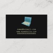 あぶなっかしいラップトップ 名刺 (裏面)