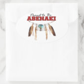 あべ誇りを持ったなき 楕円形シール (バッグ)