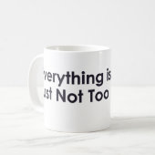 あまりありえないことはあり得ない コーヒーマグカップ (正面左)