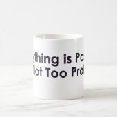 あまりありえないことはあり得ない コーヒーマグカップ (中央)