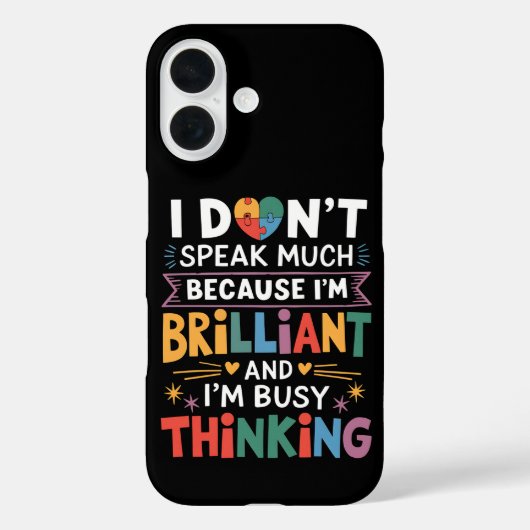 あまりしゃべらない天才自閉症 Case-Mate iPhoneケース (裏面)