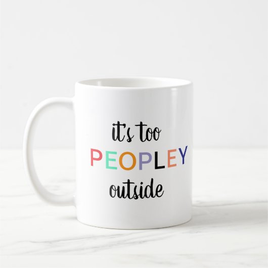 あまりにも人々のマグカップ、ギフト、おもしろいおもしろマグカップ、おもしろい コーヒーマグカップ (左)