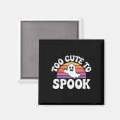 あまりにも可愛いスプーク幽霊面白いハロウィーンことわざ1 マグネット (正面/裏面)