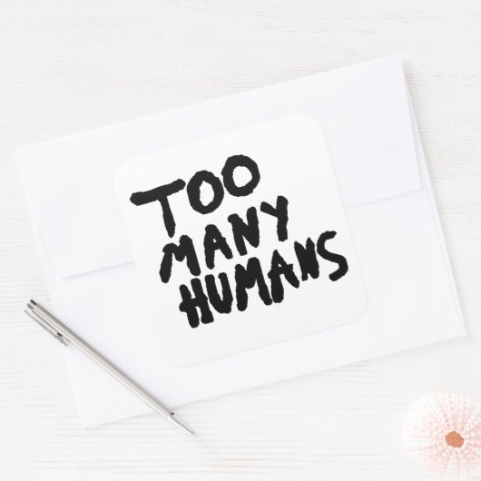 あまりにも多くの人間のグランジ腫瘍美学 スクエアシール (封筒)