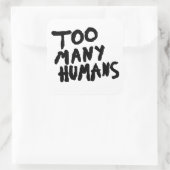 あまりにも多くの人間のグランジ腫瘍美学 スクエアシール (バッグ)