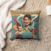 あまりにも多くの労働 – レトロフェミニストタイヤデザイン クッション (ブランケット)