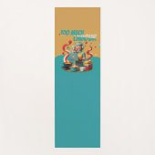 あまりにも多くの労働 – レトロフェミニスト風刺アート ヨガマット (正面)