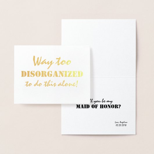 あまりにも無秩序な花嫁のおもしろいメイド 箔カード (ディスプレー)