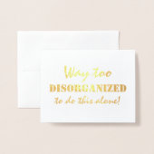 あまりにも無秩序な花嫁のおもしろいメイド 箔カード (封筒付き正面)